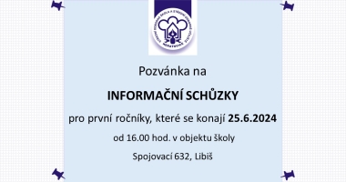 Informační schůzka prvních ročníků